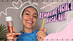 Removing facial and nasal hair