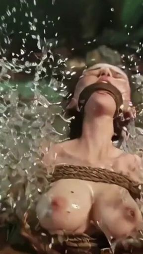Filthy Bound Girl in Garbage - Horny & Begging for Cum Inside
