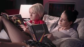 Mia, Bree Haze Real Cumshots From Lesbian Cocks