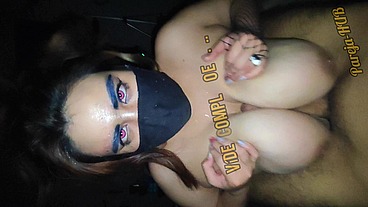 Famosa Tiktoker de Tetas Enormes me hace Paja Rusa en Fiesta Cosplay