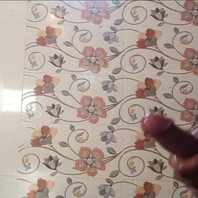 Solo Bathroom Masturbation Before Having Bath