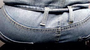 Boys Ruined in Jeans Ass-fyxiation with Giant Ass Unknowing