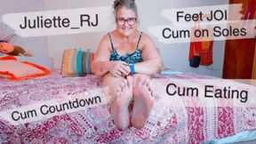 Juliette_RJ delicious Bed JOI with Cum Eating instructions - SOLO FEMALE - FOOT FETISH - CUM COUNTDOWN - CUM EATING - THICK SOLES