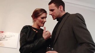 Classy looking momma gets fucked by his big boner too