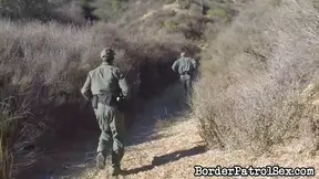 Border Patrol Guys Take Turns Fucking Hot Chick Hardly