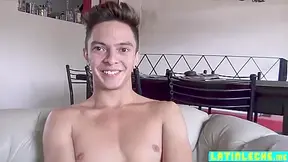 Straight Latino Sucks Two Big Cocks And Fucked Bareback