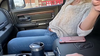 Petite Babe Squirts in Car and Wears Remote Control Vibrator in Public at Target