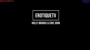 erotique entertainment - holly brooks blonde slutty milf filled with cum eric john on erotiquetvlive