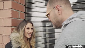 Venezuelan stunner Baby Nicols seduces Nacho Vidal. She plays with his cock using her feet, enjoys his deep thrusts, and passionately sucks him off until she swallows his load.
