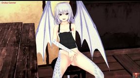 Blue-Haired Scaly Tease: Nyx Fingers Herself Silly &ndash_ Scales Shaking, Pussy Dripping!