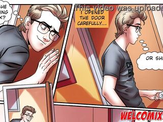 Nerd Studhorse Hentai: 3 Hotties banging jointly!