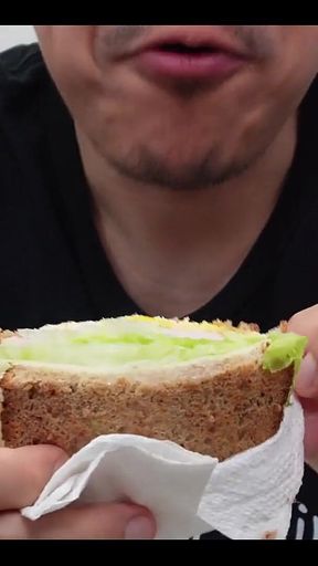 Good Morning Asmr Cum Eating Sandwich