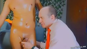 Sugary Daddy Giving Her Shemale Babe A Handjob