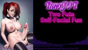 Two Futa Self Facial FFM Threesome JOI cumshots