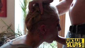 Cougar English platinum gets dominated and anal fucked