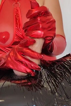 Mummified Again - Red Gloves &amp; Double Ruined Orgasm
