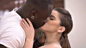 BLACK4K. Receiving head from a stunner makes black rod hard