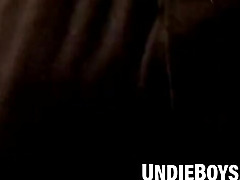 Skinny gay amateur jerking in undies to thick blast