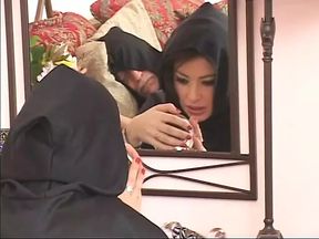 Hot lesbian dildo orgy with three hungry sluts