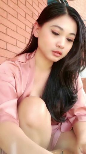 Must-see moment from &quot;She masturbate outdoor, spicy lingerie outside&quot;