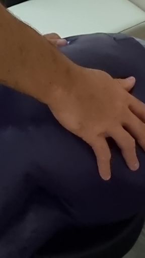 Cumming on Leather Pants