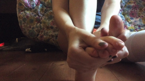 Baby Shows off Feet 2