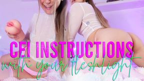 CEI with your fleshlight - Femdom JOI cum eating instructions with cum countdown