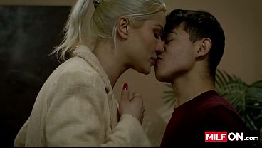 Crossing the line with a horny milf and a sensual young man