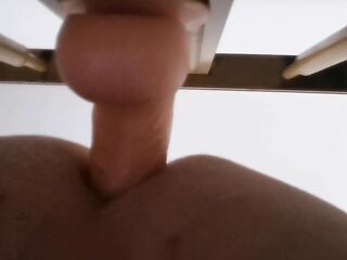 Banging my booty with large sextoy