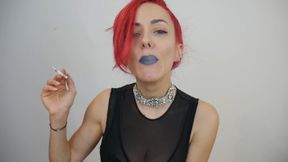 Blue lips, blue balls