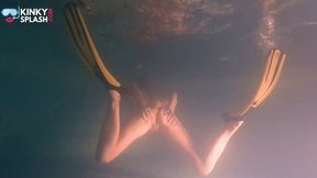 Naked Snorkel Night Slut Underwater Play - MP4