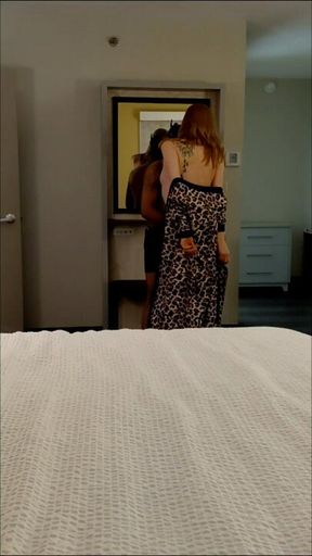 Hubby joined in while I was fucking my bull in front of him