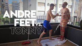 Andre Feet versus Tonny (720p) Gay Domination - Gay Bondage - Wrestling - Foot Fetish - BDSM