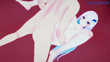 Nijisanji VTuber Lize Helesta and Hyakumantenbara Salome's intense hentai sex