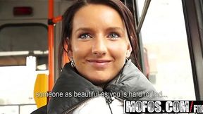 Public Pick Up Pro Gets Distracted by Megan's Mouth & Ass
