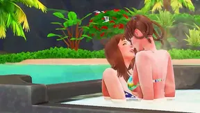 Hitomi Leifang Share Sizzling Lesbian Passions in Steamy 3D Encounter