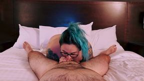 real couple : pov blowjob, doggystyle and 69 cum shot