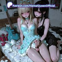Hentai Queen's Monster Cock Futa Threesome Orgy