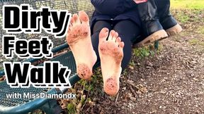 Dirty Feet Walk Outdoor with MissDiamondx - Full HD Version