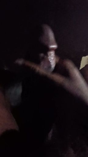 Masturbating in tent at night