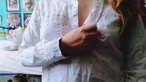 Vibrators on my nipples