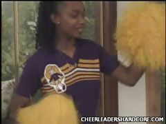 Ebony Cheerleader Mandy Balled