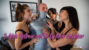 3 Girls Restrain and Tie Up Their Neighbor - Spanish (sub:English), MP4, FULLHD 1080