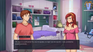 Milf's Plaza #23: Fucking my sister-in-law's tits in the women's locker room