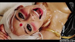 DP Fuck Machine Squirts Everywhere