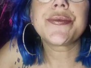 Pretty Face Close Up Smoking Fetish Lots of Cig Dangling Lighting