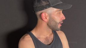 spanish boy fucking bareback in backroom in fetish outfits