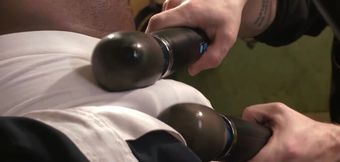 Strapped BDSM hottie is going to love edging