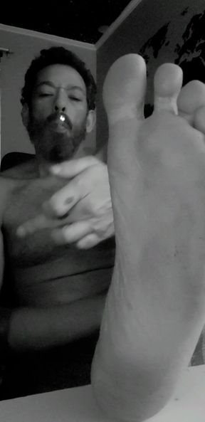 Big Feet Smoking