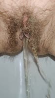 Angel Fowler's Golden Shower: Hairy MILF Farts & Pisses